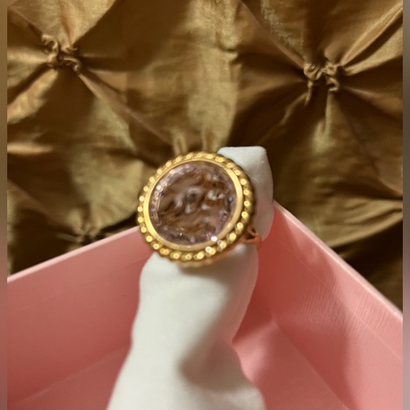 Pink Amethyst Rose de France NWT 14k Gold Ring 💕 - Picture 8 of 15